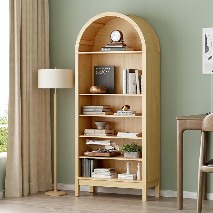 70" Tall Arched Shoe Cabinet, 7-Tier Shoe Rack - Image 6
