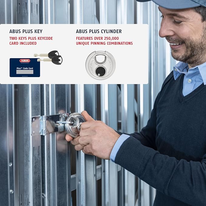 ABUS 20/70 6 Pack Heavy Duty Diskus Storage Padlock - Image 3