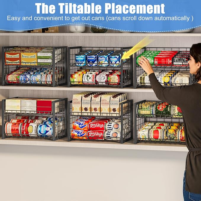 X-cosrack 2-Tier Stackable Can Organizer - Image 5
