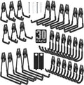 Garage Hooks with Anti-Slip Coating, Heavy Duty Wall Mount Storage Hooks by Cpais