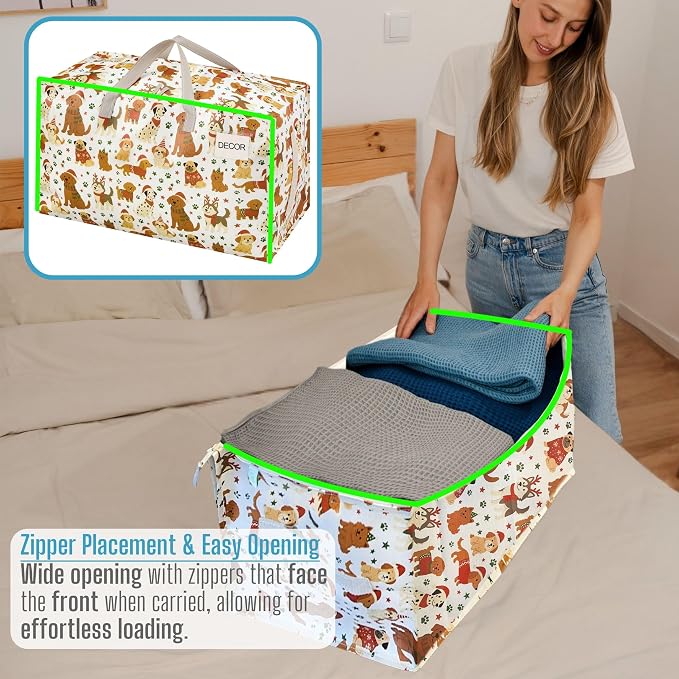 VENO 6 Pack Moving Bags and Large Christmas Decoration Storage Bins - Image 4