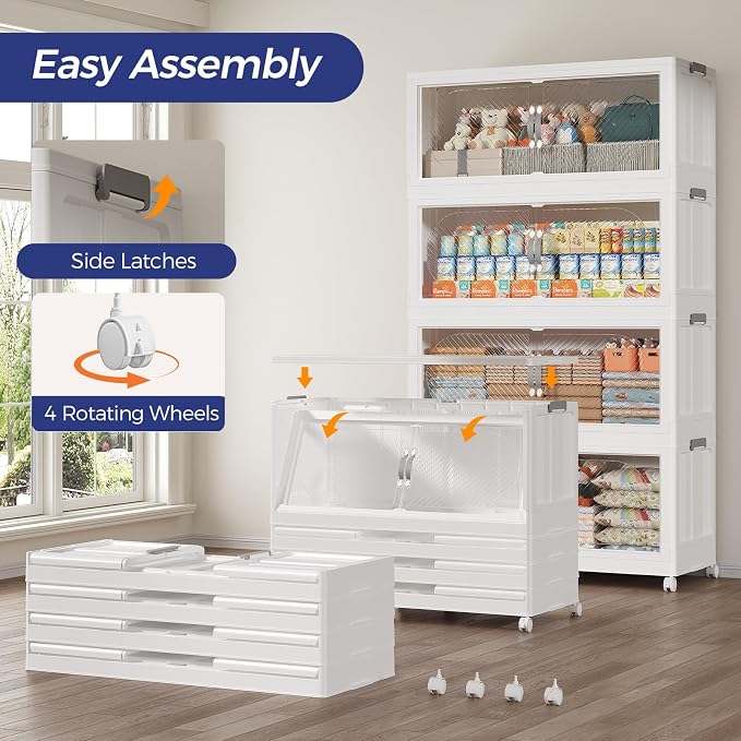 360QT Extra Large Stackable Storage Bins - Image 5