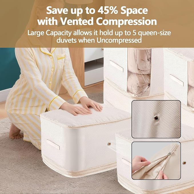 6 Pack Space Saving Comforter Storage Bag - Image 2
