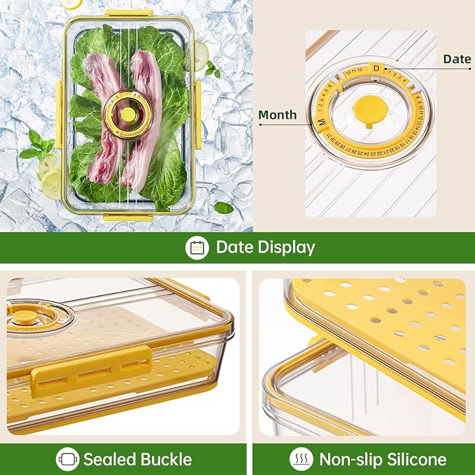 CottonColors Fridge Organizer, Food Storage Containers - Image 3