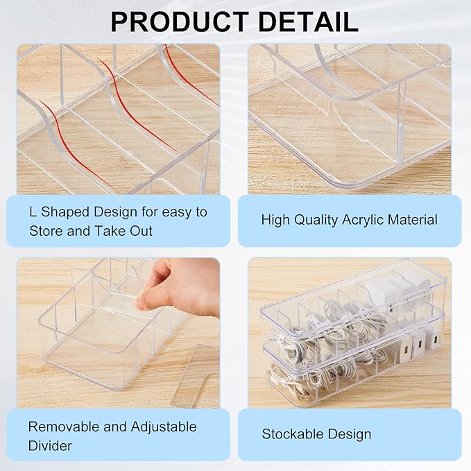 Tatuo 6 Pcs Cable Organizer Box - Image 3