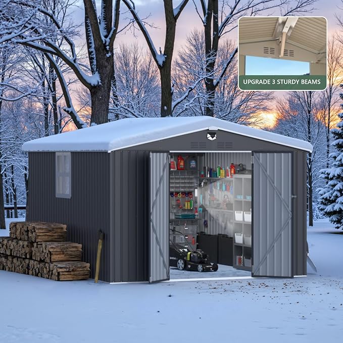 10x12 FT Metal Storage Shed - Image 8