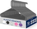 SereneLife Premium 10 Pack Plastic Hangers, Lightweight, Space Saving Clothes by SereneLife