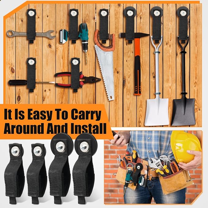 Vicenpal 8pcs Heavy Duty Magnetic Hook, Magnetic Tool Holder &Garage Hooks - Image 6