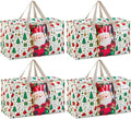 VENO 4 Pack Moving Bags, Large Christmas Storage Bins by Veno
