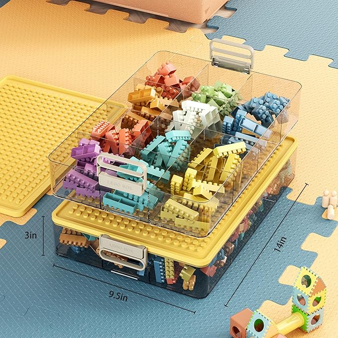 Toys Storage Organizer Bins for Lego, Stackable Toys Organizer, Lego Building - Image 2