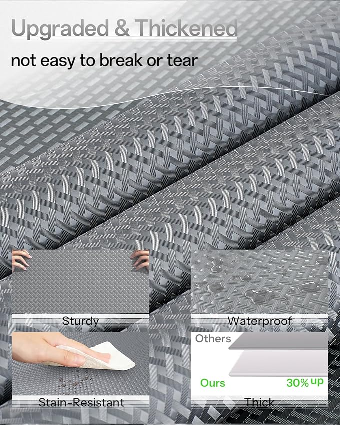 Shelf and Drawer Liner for Kitchen Cabinet, Non-Adhesive 12in x 360in - Image 2