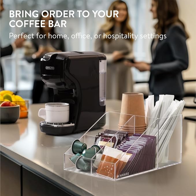 Navaris 4 Compartment Coffee Organiser - Image 8