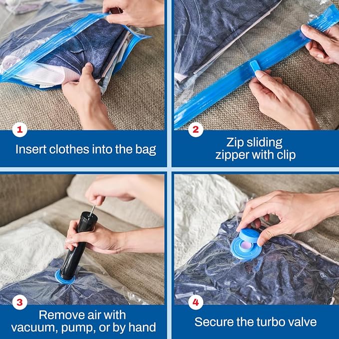 Spacesaver 4 Pack Large Vacuum Storage Bags - Image 2