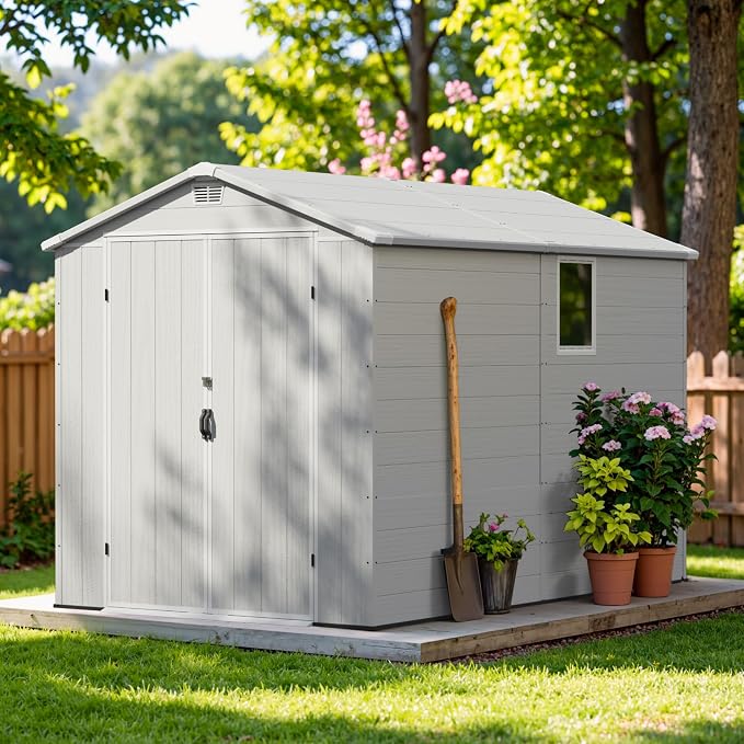 Greesum 6×10FT Plastic Outdoor Storage Shed - Image 2