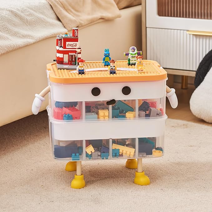 Organizers Storage Box for lego: Plastic Stackable Storage Case - Image 2