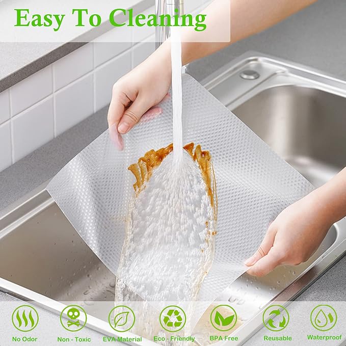 Shelf Liners for Kitchen Cabinets Non Adhesive Drawer Liner, 20 in x 20 FT Non - Image 4