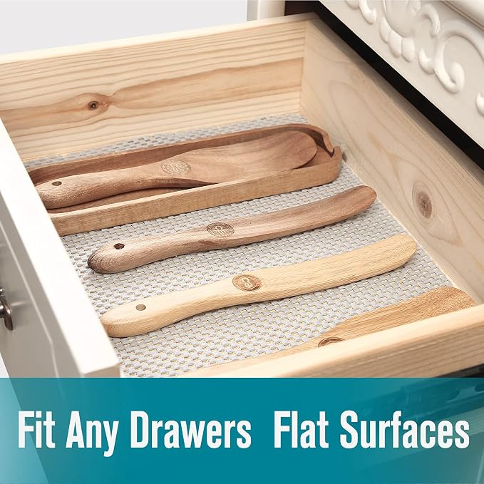 Shelf Cupboard Liner, Cabinet Drawer Liners Non Adhesive 12 Inches x 20 Feet - Image 2