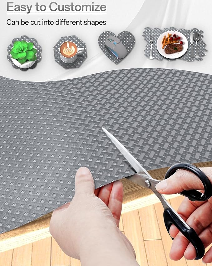 Shelf and Drawer Liner for Kitchen Cabinet, Non-Adhesive 18in x 120in - Image 6