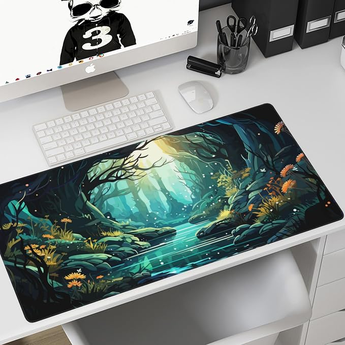 Gaming Mouse Mat Beautiful Landscape Large Mouse Pad Extended Mouse Pad Desk - Image 7