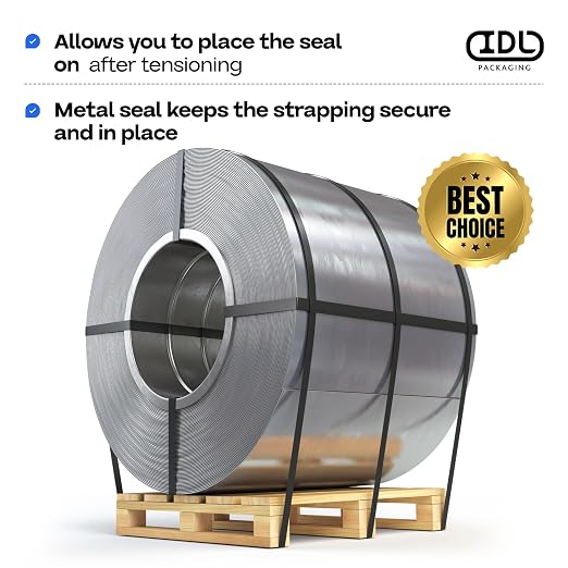 IDL Packaging Open Seals for 5/8" Strap Width Steel Strapping - Image 6