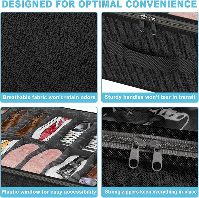 2 Pack Under Bed Shoe Storage Organizer - Image 4