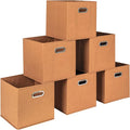 Household Essentials Foldable Fabric Storage Cubes 6-Pack – 11x11x11 Stackable by HouseholdEssentials
