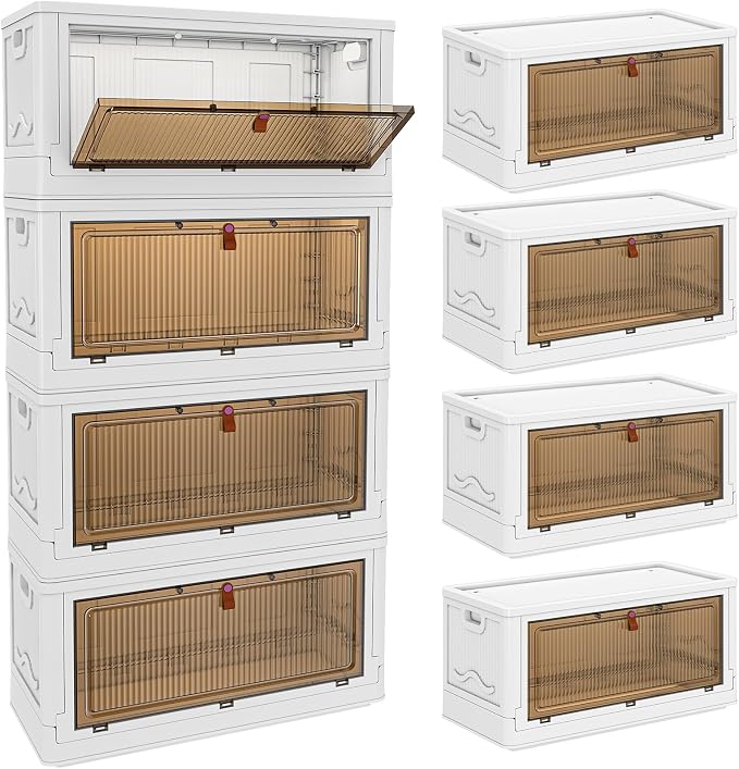 4 Tier Storage Bins with Lids 102QT - Image 3