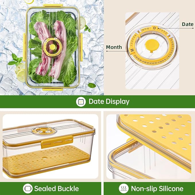 CottonColors Fridge Organizer, Food Storage Containers - Image 3