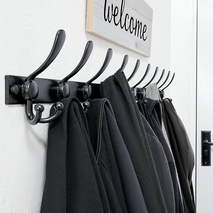 Dseap Coat Rack Wall Mount 2.0 Pro: Heavy Duty 300% Thicker, Stainless Steel - Image 7