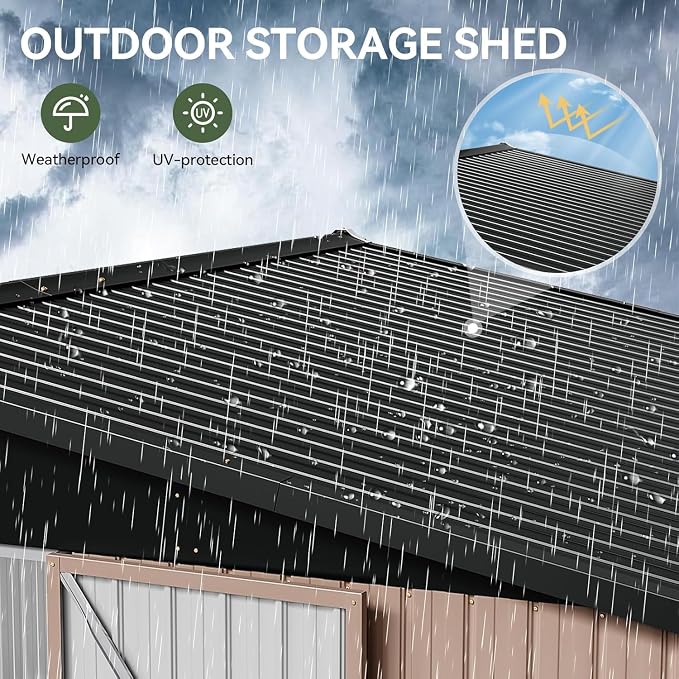 Aoxun 12x10 FT Shed Outdoor Storage Shed - Image 5