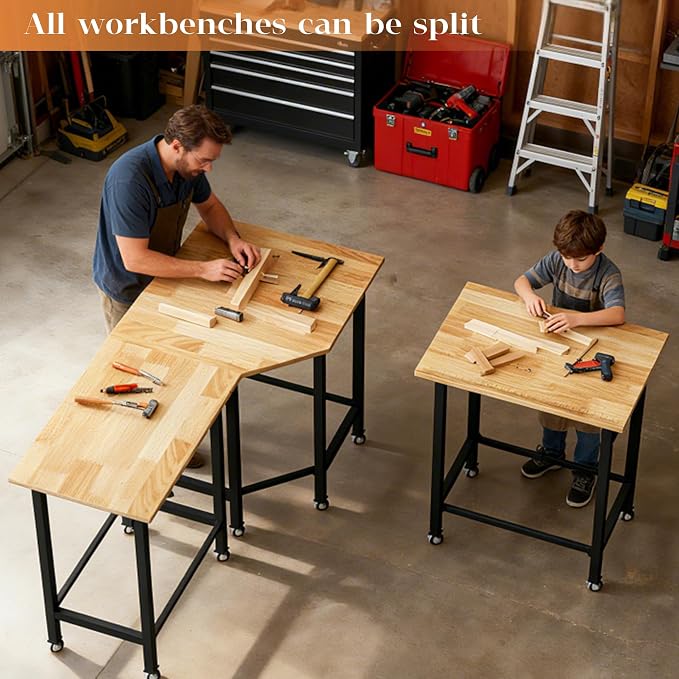 Betterhood 48"/60" Heavy-Duty Adjustable Workbench - Image 7