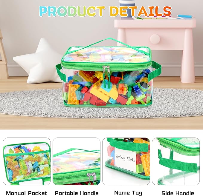 8 Packs Extra Large Toy Storage Bags - Image 5