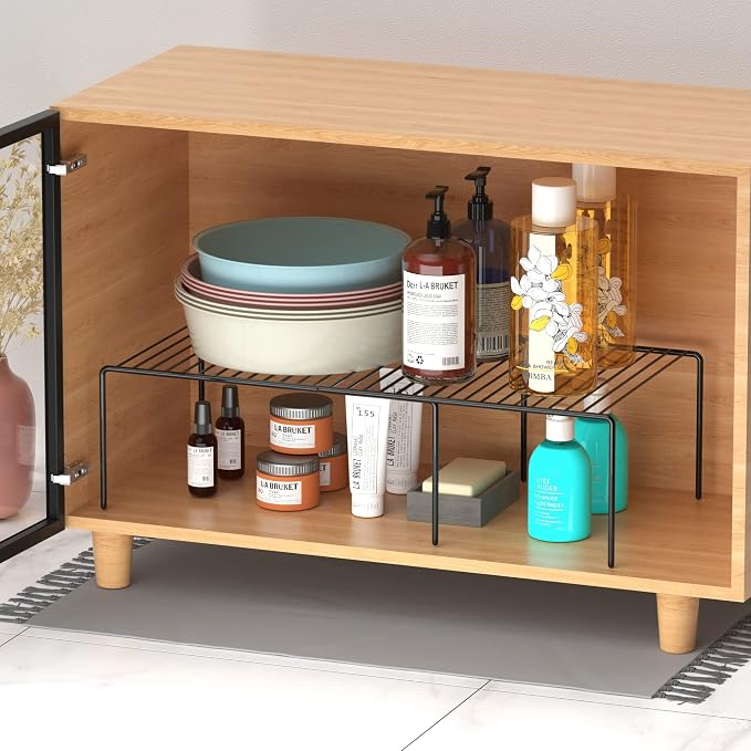 Redrubbit Expandable Metal Rustproof Kitchen Counter and Shelf Rack, 4 Piece - Image 6