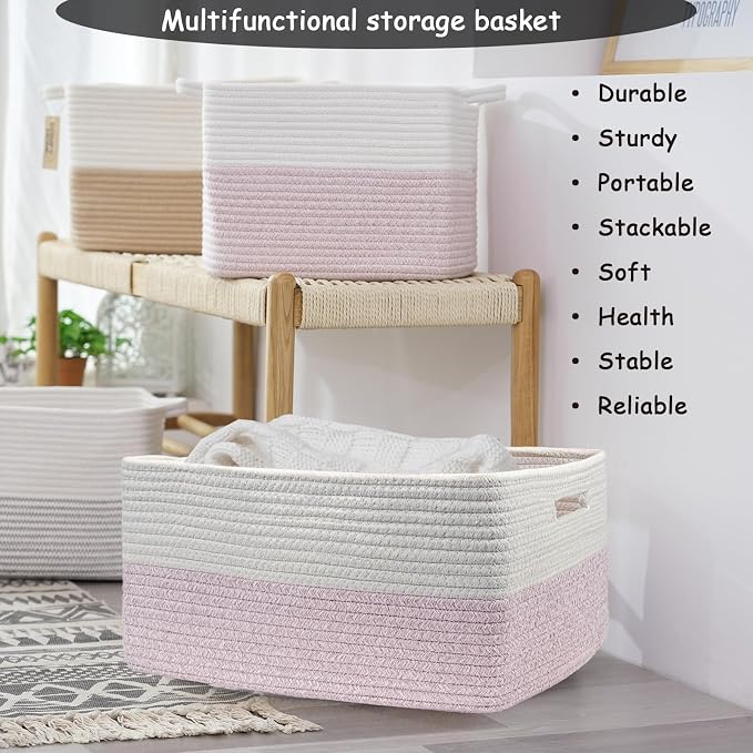 COMFY-HOMI 2 pcs Large Storage Baskets - Image 5