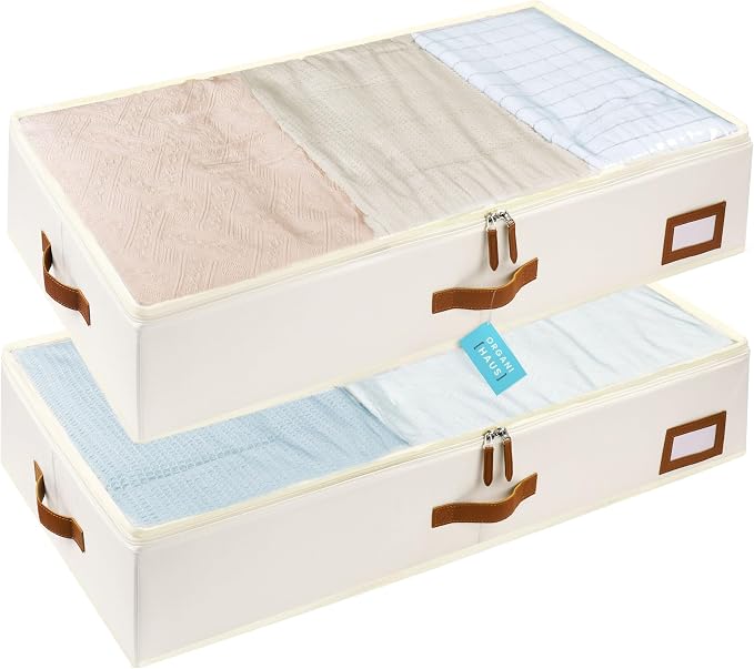 OrganiHaus Under Bed Storage Containers, Bedroom Storage and Organization Bins by OrganiHaus