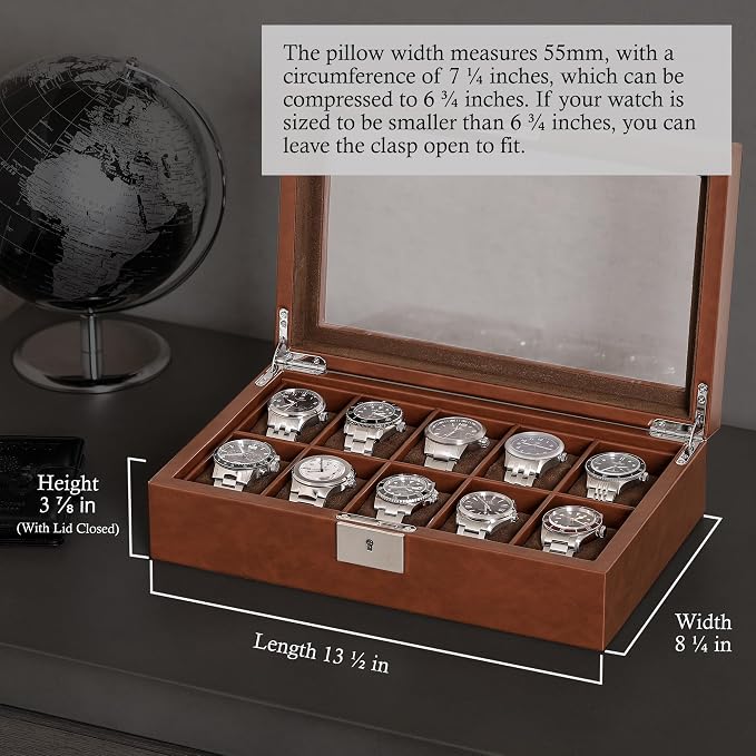 ROTHWELL 10 Slot Leather Watch Box - Image 2