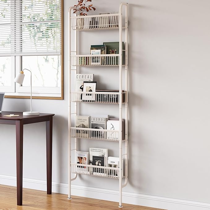 COVAODQ Pantry Spice Rack Narrow Bookshelves Behind The Door by Unknown