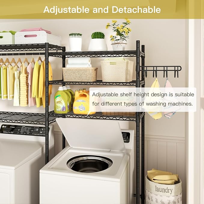 Ulif U5 Over the Washer and Dryer Storage Shelf, Laundry Room Space Saver - Image 5