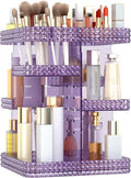 Rotating Makeup Organizer, Large Capacity Cosmetic Display Case, Acrylic by BOCONY