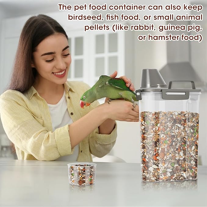 TBMax Small Dog Cat Food Storage Containers 2 Pack, Travel-Friendly Pet Food - Image 7