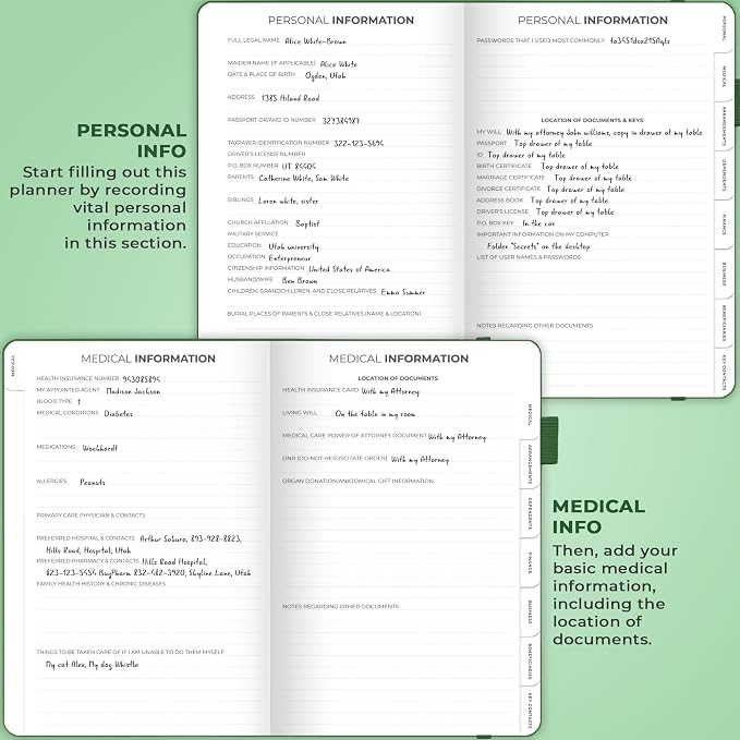 Clever Fox End of Life Planner – Final Arrangements Organizer - Image 3