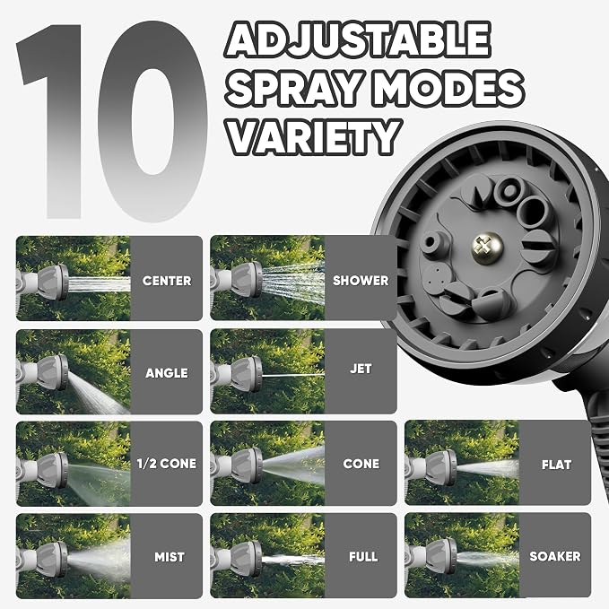 SILVEL Retractable Garden Hose Reel – 1/2 in x 150FT Heavy Duty Automatic Hose - Image 3