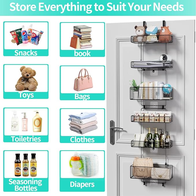 HapiRm Over Door Organizer Storage - Image 5