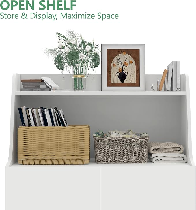Large/Tall Litter Box Enclosure, Modern Wooden Litter Box Furniture - Image 5