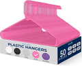 SereneLife 50 Pack Plastic Hangers, Space-Saving Closet Organizers, Durable and by SereneLife