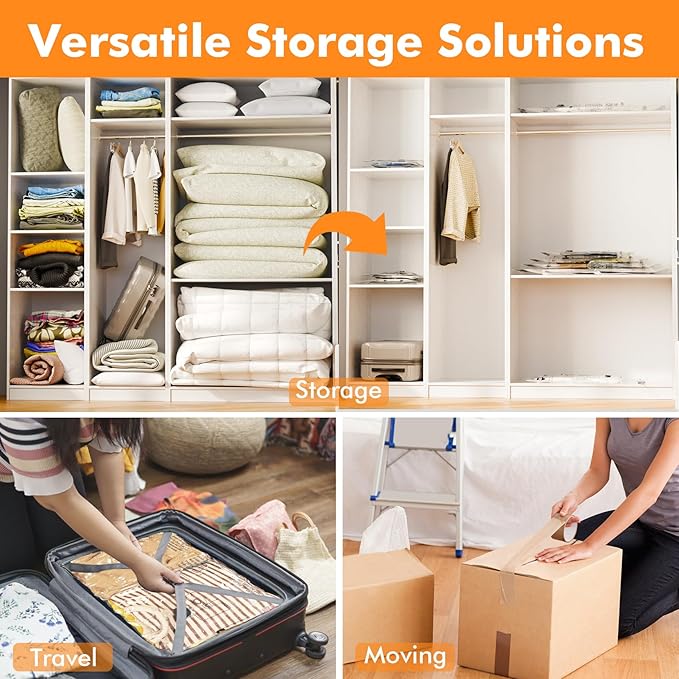 20 Pack Vacuum Storage Bags, Space Saver Sealer Compression Bags - Image 5