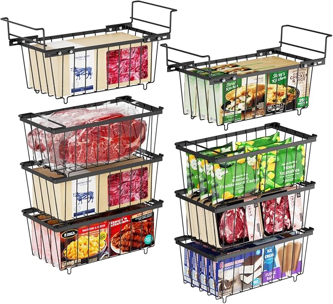 iSPECLE Chest Freezer Organizer Bins 8 Pack by iSPECLE