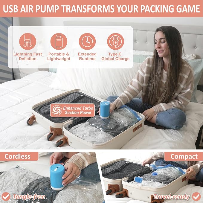 16 Pack Travel Vacuum Storage Bags - Image 4