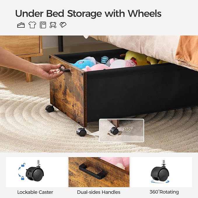 Under Bed Storage with Wheels, Under Bed Storage Containers, UnderBed Drawers - Image 4