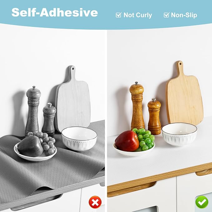 PABUSIOR Self-Adhesive Kitchen Cabinet Liner: Waterproof Peel and Stick Under - Image 3